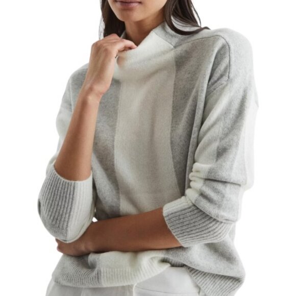 Reiss grey and white soft sweater size S - Picture 1 of 10